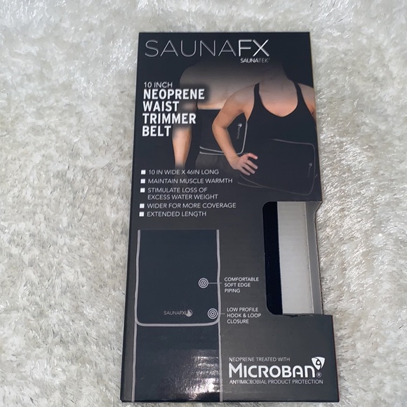 SaunaFX Unisex Slimming Neoprene Sauna Belt with Microban Antimicrobial - Picture 8 of 8